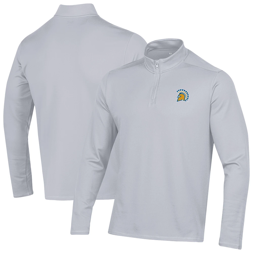 Men's Under Armour Gray San Jose State Spartans Motion Quarter-Zip Jacket