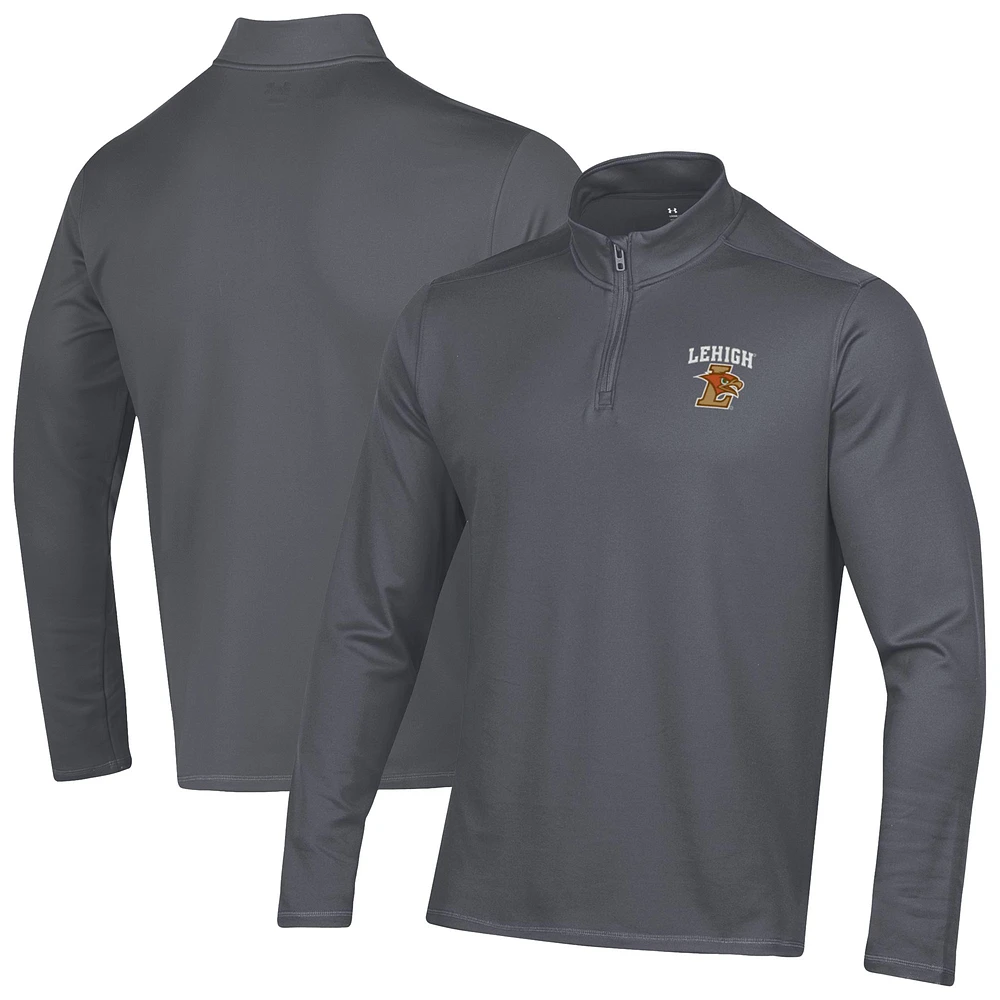 Men's Under Armour Gray Lehigh Mountain Hawks Motion Quarter-Zip Jacket