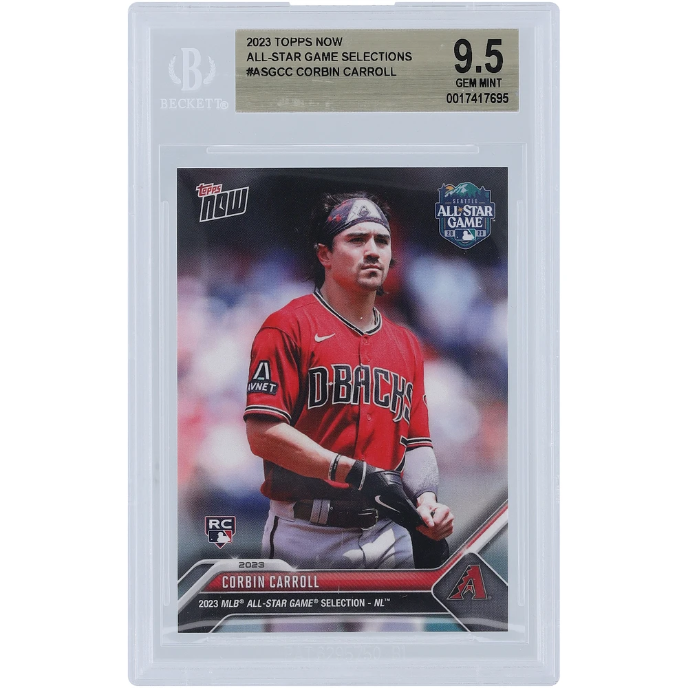 Corbin Carroll Arizona Diamondbacks 2023 Topps Now 2023 MLB All-Star Game Selection - NL #ASG-CC BGS Authenticated 9.5 Rookie Card