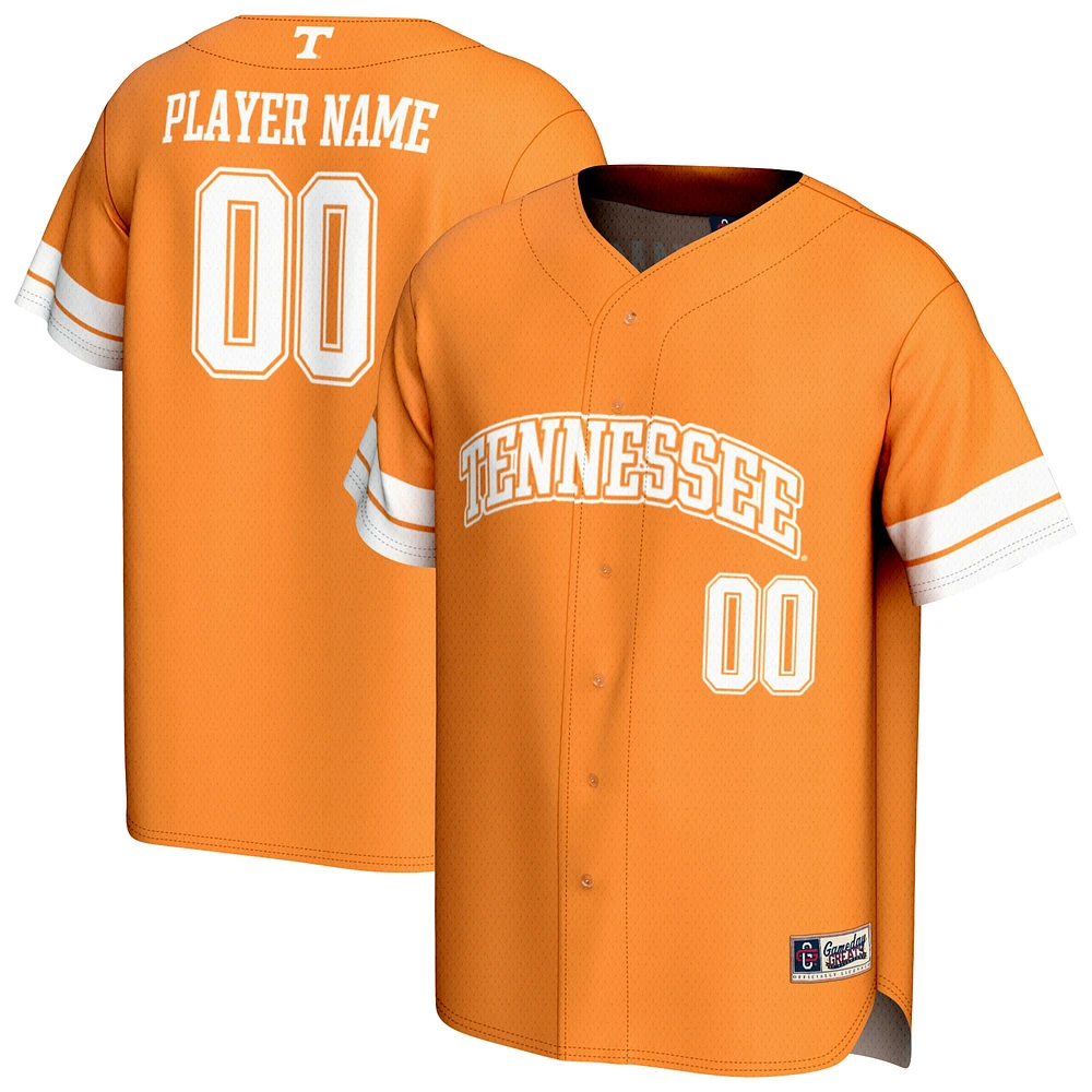 Youth GameDay Greats Tennessee Orange Volunteers Personalized Collegiate Baseball Fashion Jersey