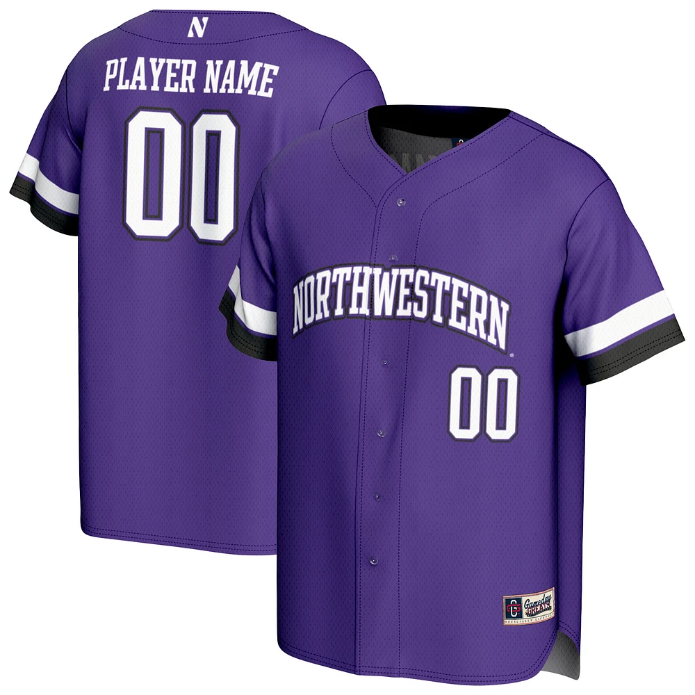 Youth GameDay Greats Purple Northwestern Wildcats Personalized Collegiate Baseball Fashion Jersey