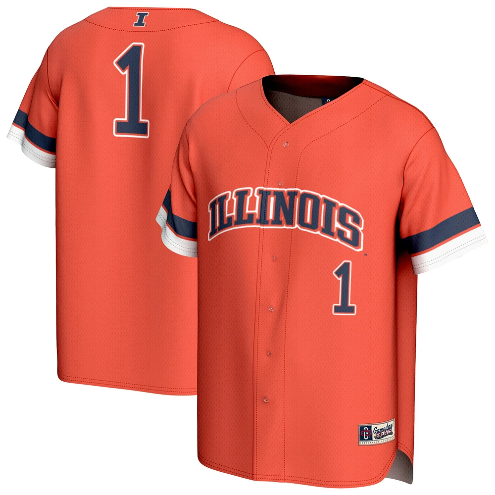 Youth GameDay Greats Orange Illinois Fighting Illini Collegiate Baseball Fashion Jersey