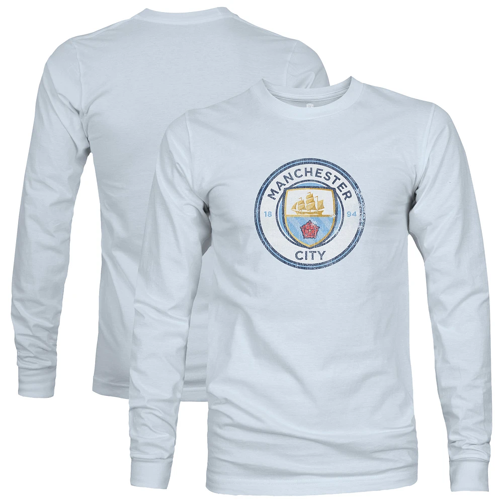 Men's 1863FC Light Blue Manchester City Color Badge Long Sleeve T-Shirt