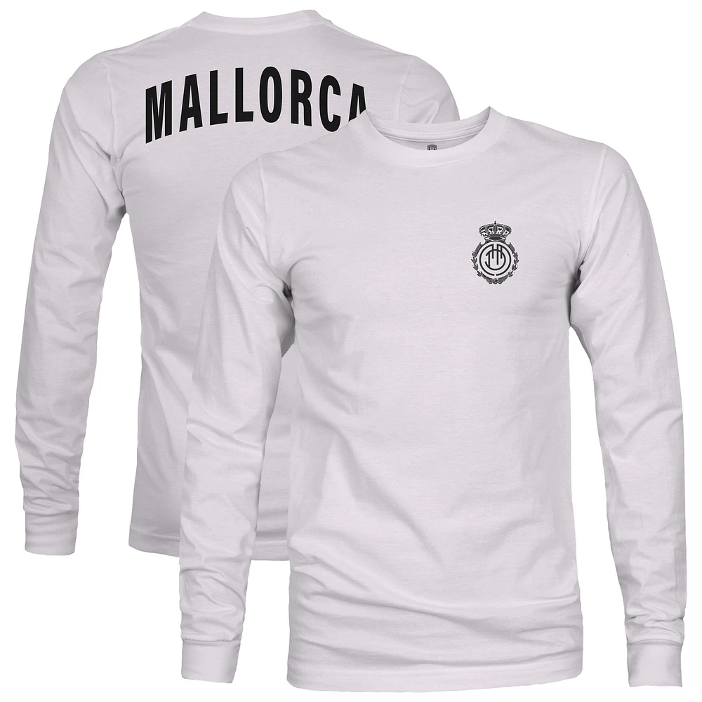 Men's 1863FC Silver RCD Mallorca Arch Long Sleeve T-Shirt