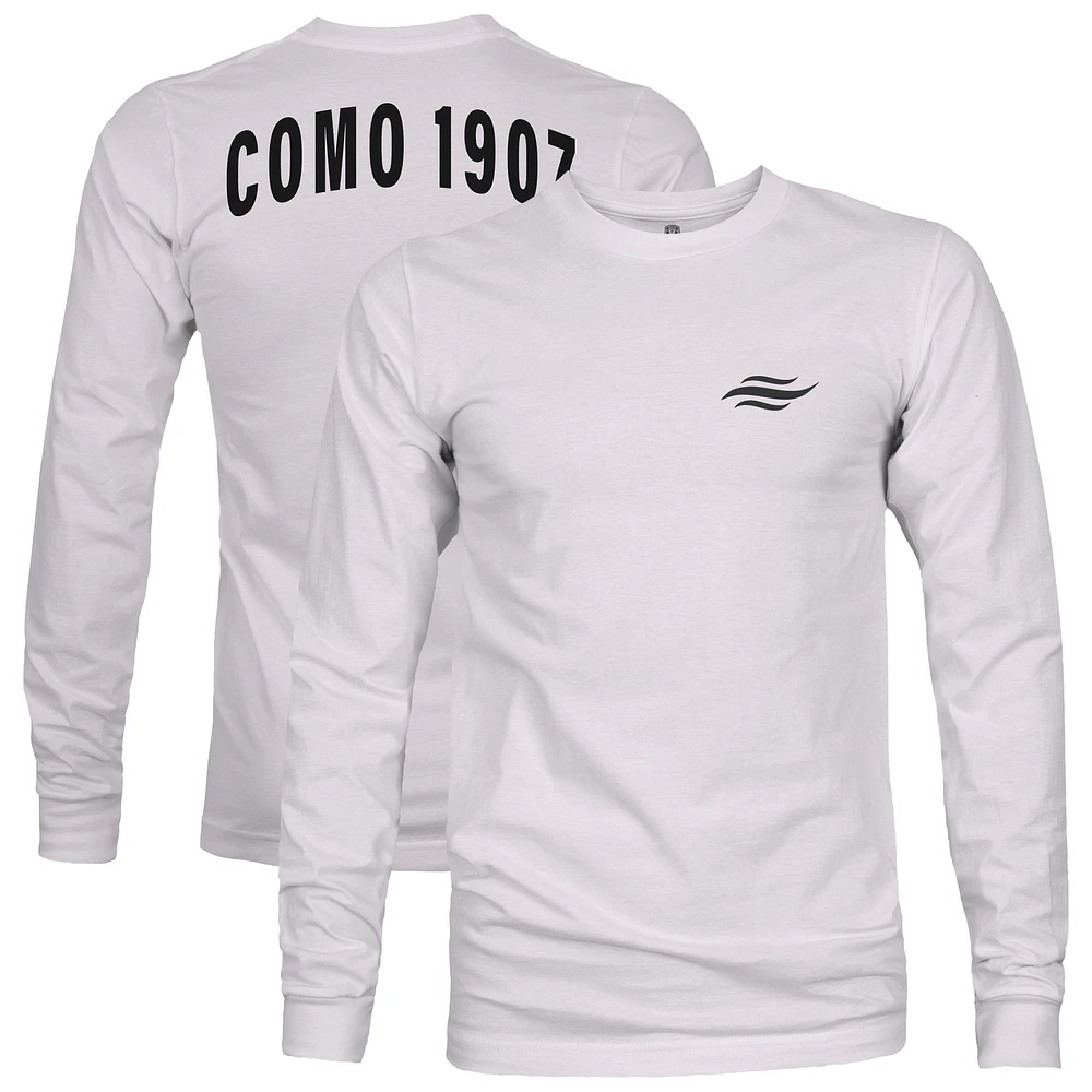 Men's 1863FC Silver Como 1907 Arch Long Sleeve T-Shirt