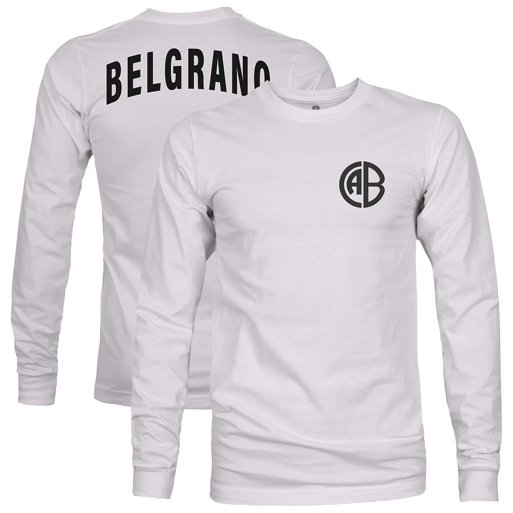 Men's 1863FC Silver Club Atletico Belgrano Arch Long Sleeve T-Shirt