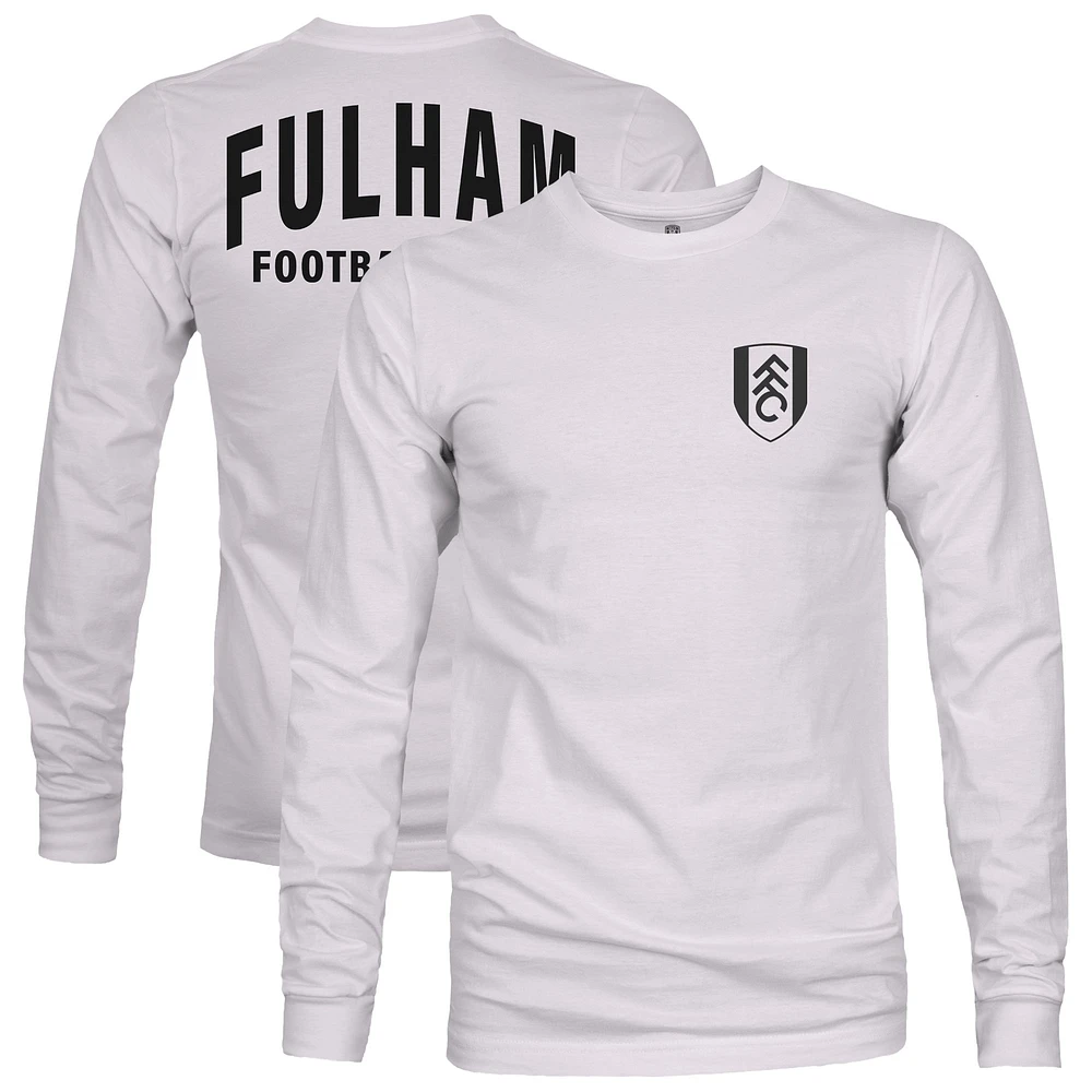 Men's 1863FC Silver Fulham Team Arch Long Sleeve T-Shirt