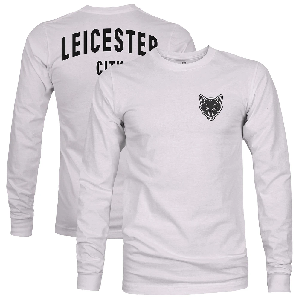 Men's 1863FC Silver Leicester City Team Arch Long Sleeve T-Shirt