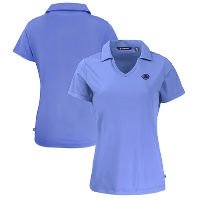 Women's Cutter & Buck Lavender Cincinnati Reds Daybreak Eco DryTec Recycled V-Neck Polo