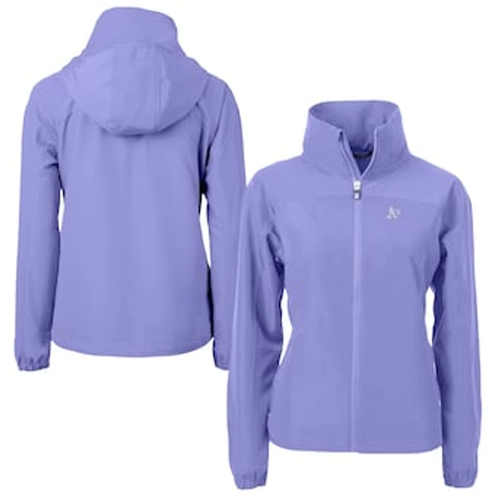 Women's Cutter & Buck Lavender Athletics Charter Eco Recycled Full-Zip Jacket