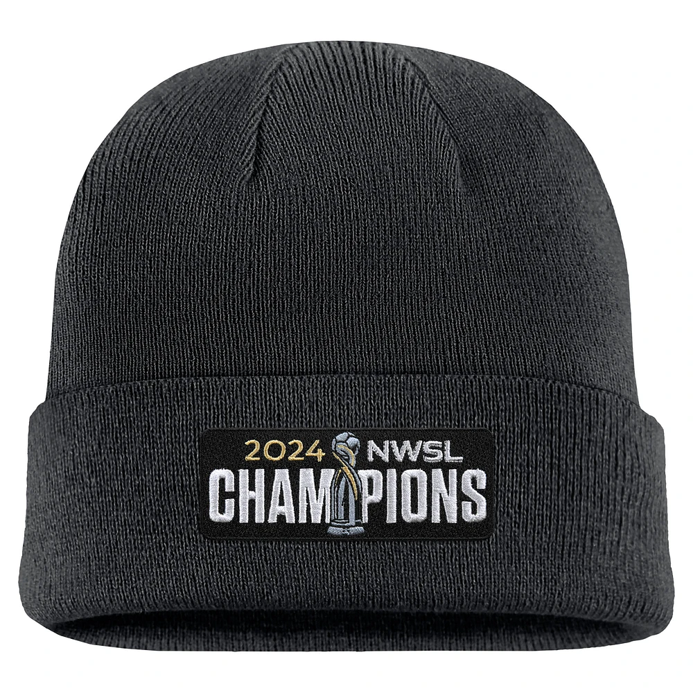 Unisex Nike Black Orlando Pride 2024 NWSL Champions Cuffed Knit Hat