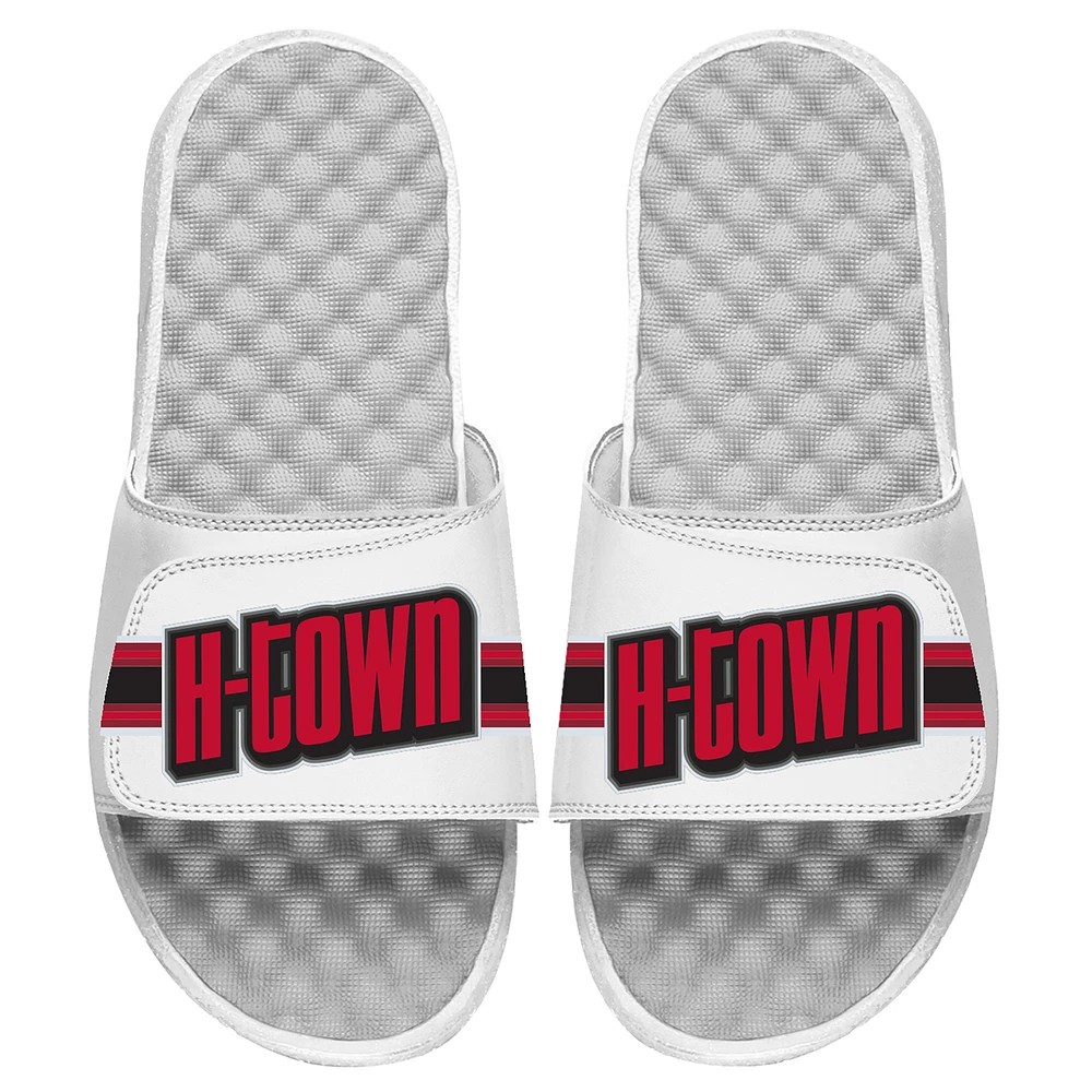Youth ISlide White Houston Rockets 2024/25 City Edition Slide Sandals