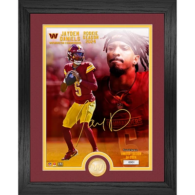 Highland Mint Jayden Daniels Washington Commanders Silver Coin Photo Mint