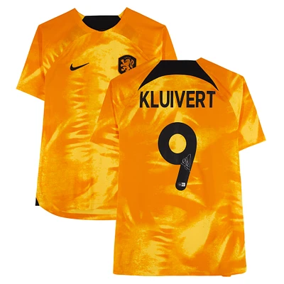 Patrick Kluivert Netherlands National Team Autographed 2022-23 Orange Home Nike Jerse - BAS