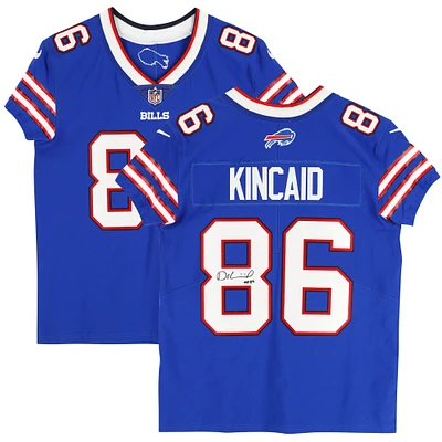 Dalton Kincaid Buffalo Bills Autographed Nike Royal Elite Jersey