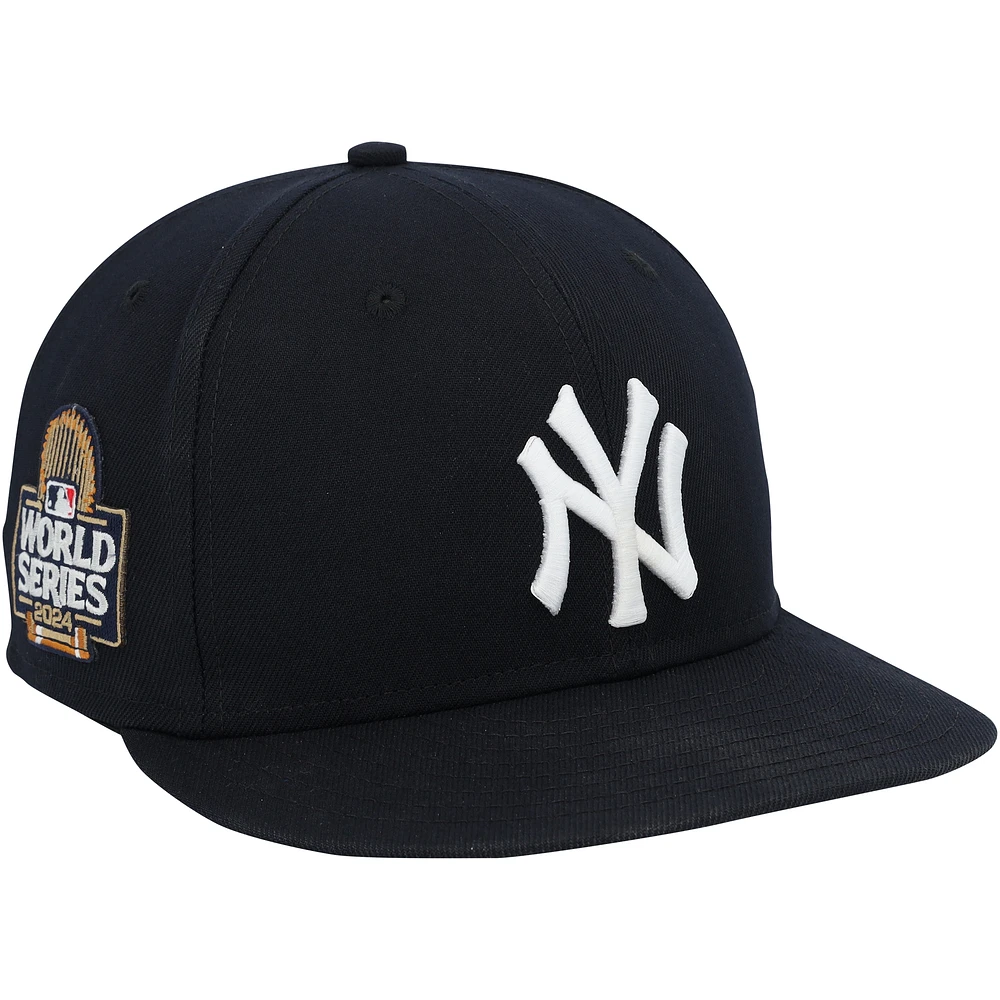 Jose Trevino New York Yankees Player-Worn Navy New Era Cap vs. Los Angeles Dodgers on October 30, 2024 - World Series Game 5