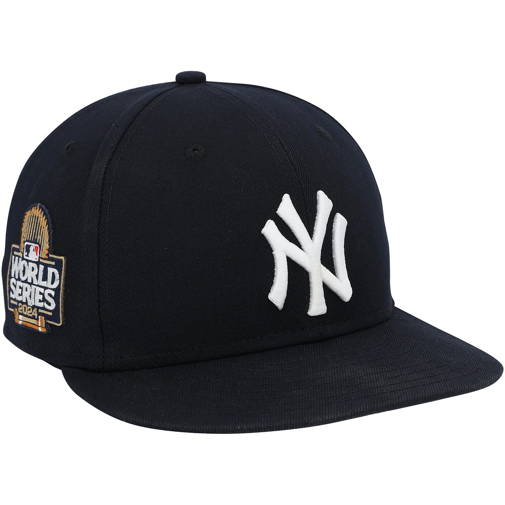 Carlos Rodón New York Yankees Player-Worn Navy New Era Cap vs. Los Angeles Dodgers on October 30, 2024 - World Series Game 5