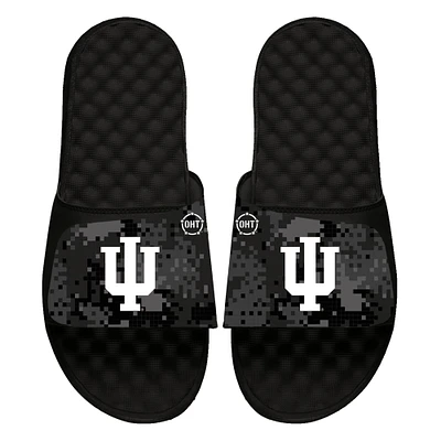 Unisex ISlide Black Indiana Hoosiers Digi Camo Slide Sandals