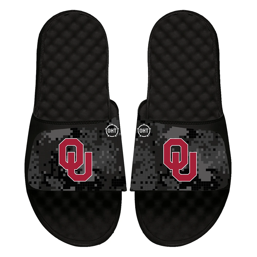 Unisex ISlide Black Oklahoma Sooners Digi Camo Slide Sandals
