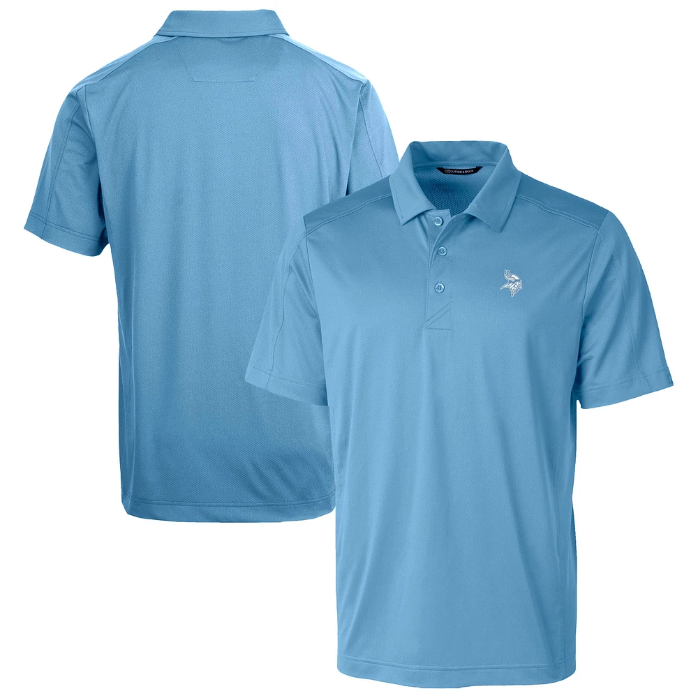 Men's Cutter & Buck Powder Blue Minnesota Vikings Prospect Eco Textured Stretch Recycled Big Tall Polo