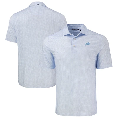 Men's Cutter & Buck Powder Blue Buffalo Bills Pike Eco Diamond Dot Print Recycled Big Tall Polo