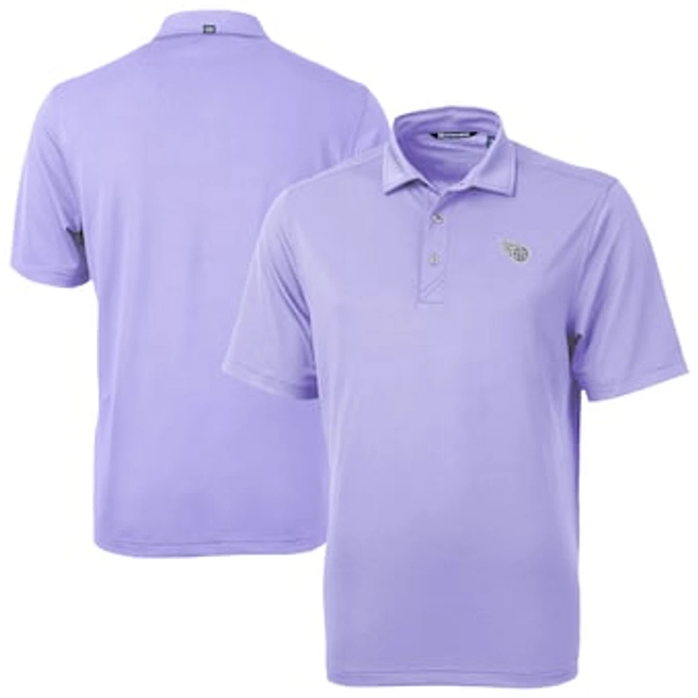 Men's Cutter & Buck Purple Tennessee Titans Virtue Eco Pique Recycled Polo