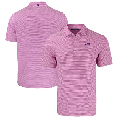 Men's Cutter & Buck Light Purple Buffalo Bills Forge Eco Double Stripe Stretch Recycled Polo