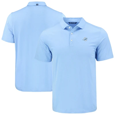Men's Cutter & Buck  Powder Blue Miami Dolphins Coastline Epic Comfort Eco Recycled Polo