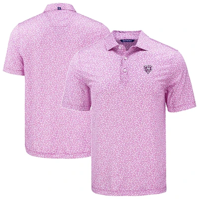 Men's Cutter & Buck Pink Chicago Bears Pike Eco Flora Print Recycled Polo
