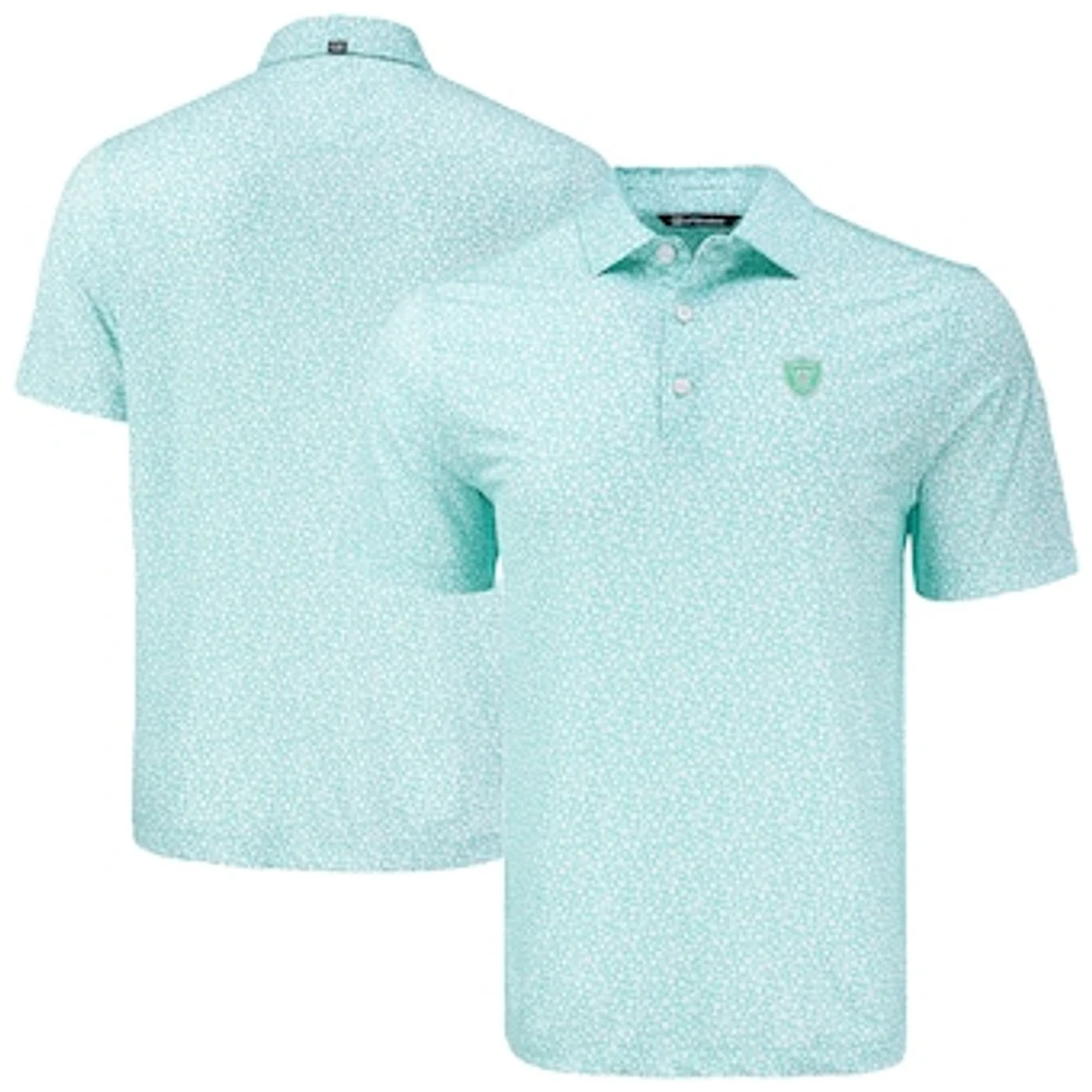 Men's Cutter & Buck Las Vegas Raiders Pike Eco Flora Print Recycled Polo