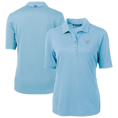 Women's Cutter & Buck  Powder Blue Chicago Bears Virtue Eco Pique Recycled Polo