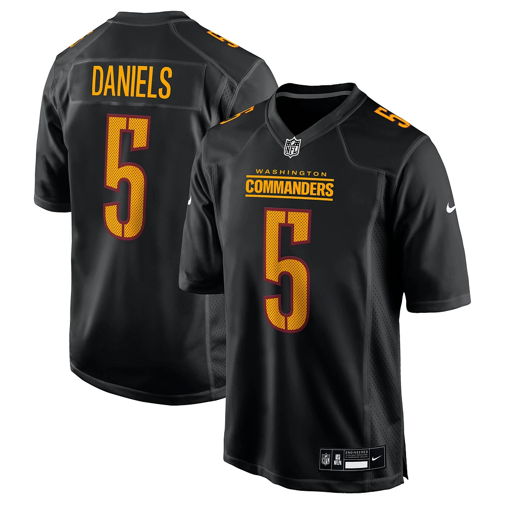 Men's Nike Jayden Daniels Carbon Black Washington Commanders Fashion Jersey