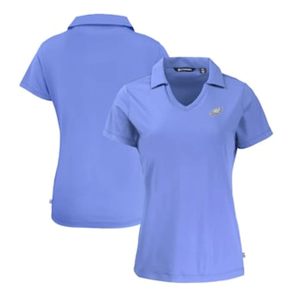 Women's Cutter & Buck Philadelphia Eagles Daybreak Eco Recycled V-Neck Polo