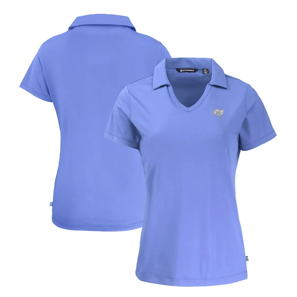 Women's Cutter & Buck Purple Tampa Bay Buccaneers Daybreak Eco Recycled V-Neck Polo