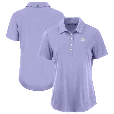Women's Cutter & Buck Purple New York Giants Coastline Epic Comfort Eco Recycled Polo