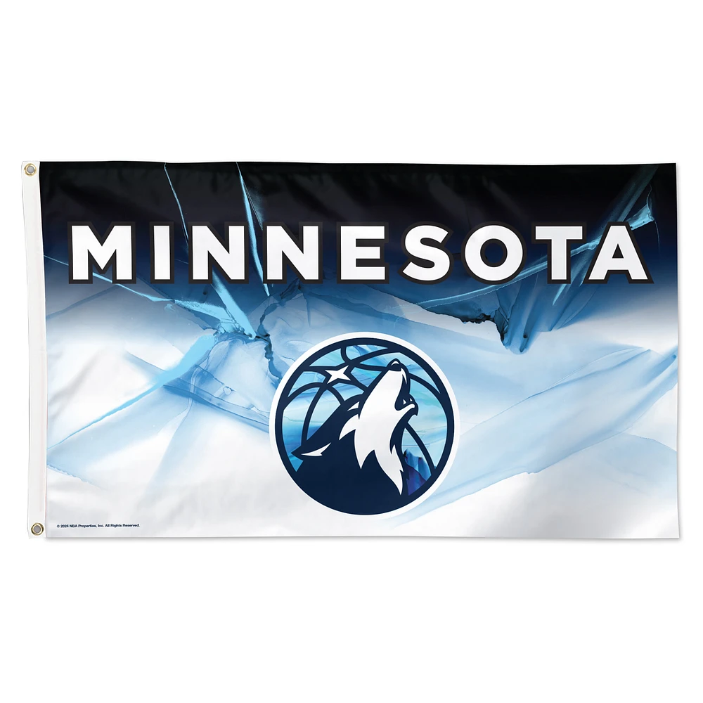 WinCraft Minnesota Timberwolves 2024/25 City Edition One-Sided 3' x 5' Deluxe Flag
