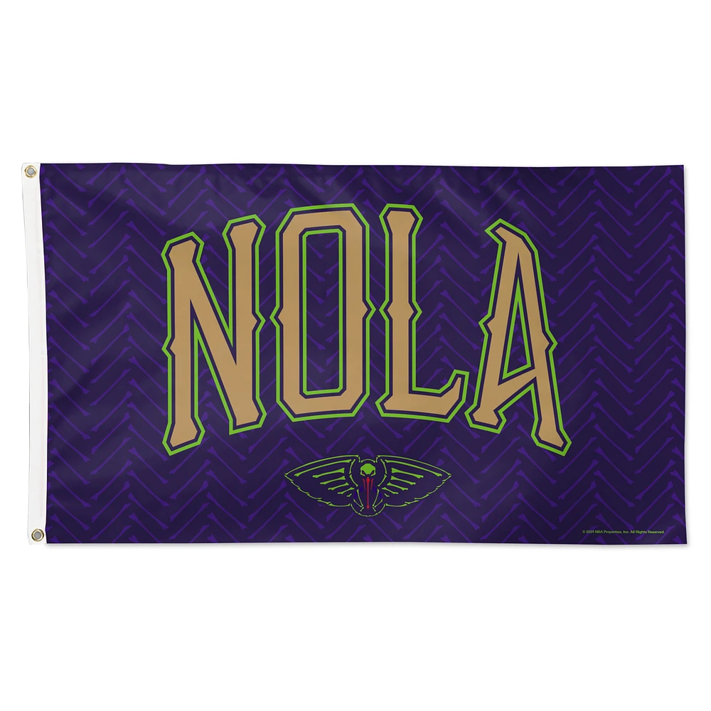 WinCraft New Orleans Pelicans 2024/25 City Edition One-Sided 3' x 5' Deluxe Flag