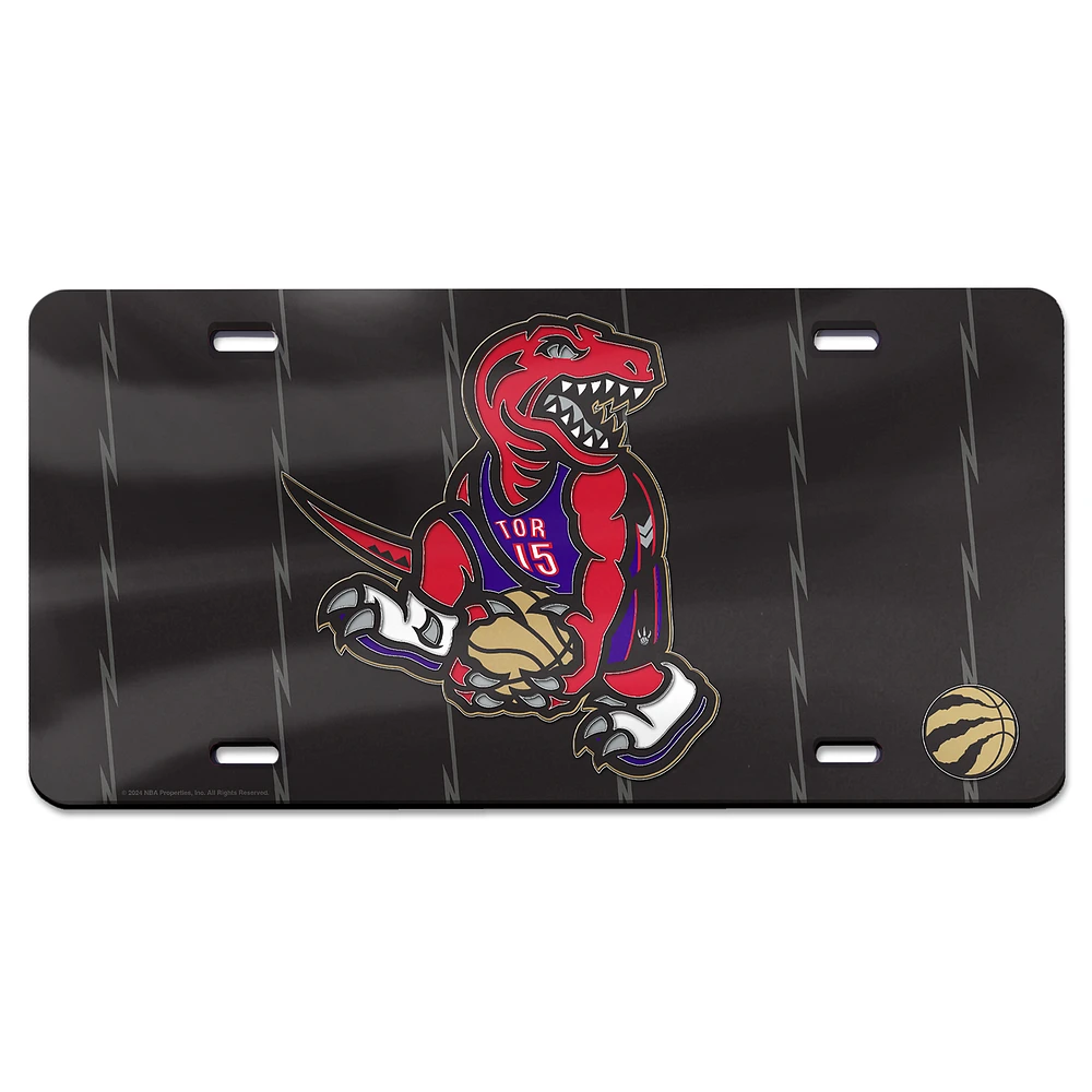 WinCraft Toronto Raptors 2024/25 City Edition Laser-Cut Acrylic License Plate