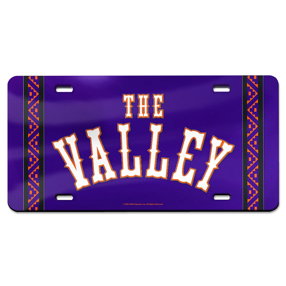 WinCraft Phoenix Suns 2024/25 City Edition Laser-Cut Acrylic License Plate