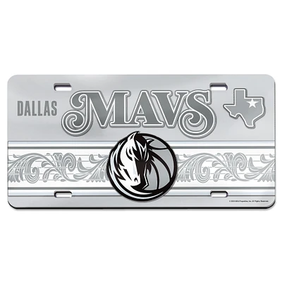 WinCraft Dallas Mavericks 2024/25 City Edition Laser-Cut Acrylic License Plate