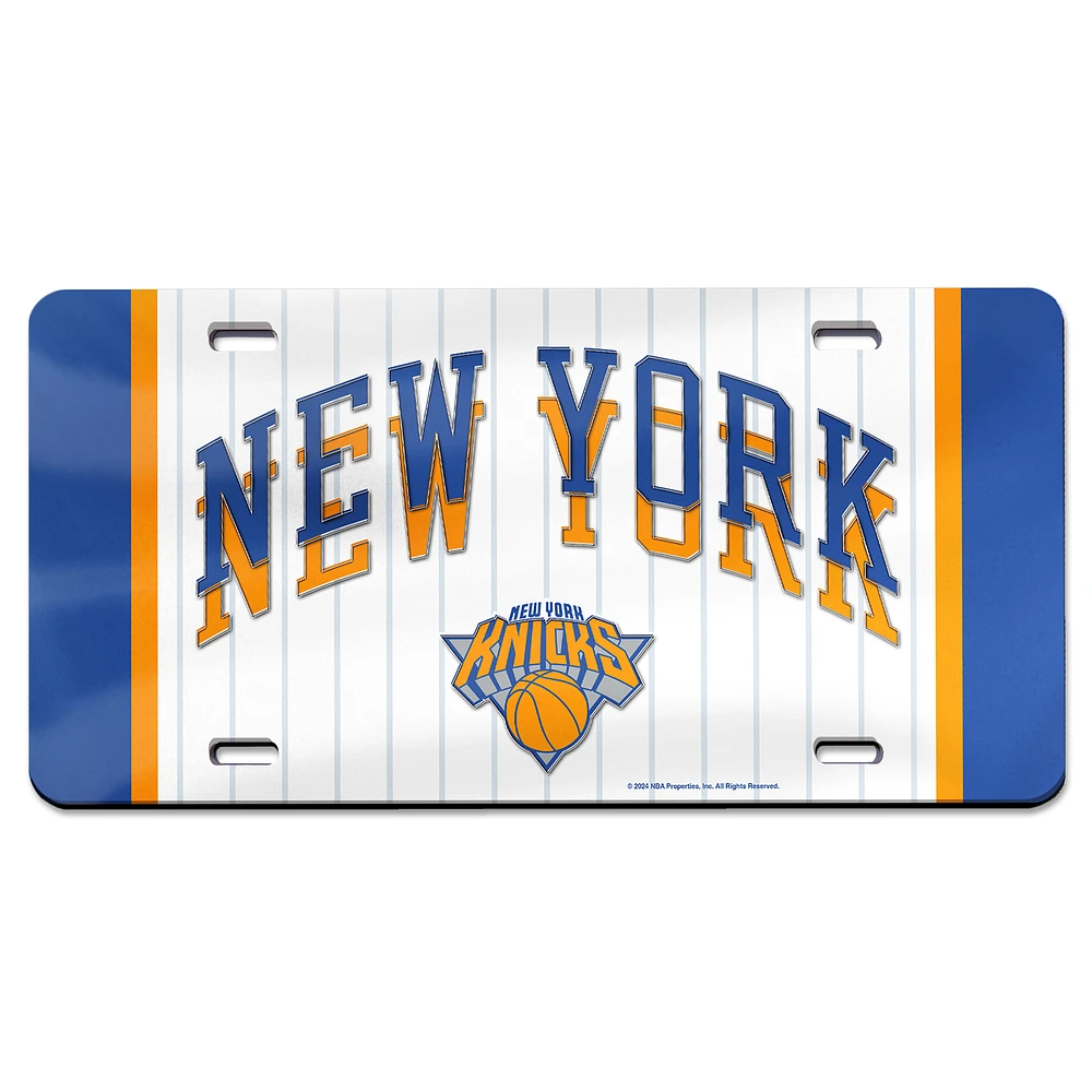 WinCraft New York Knicks 2024/25 City Edition Laser-Cut Acrylic License Plate