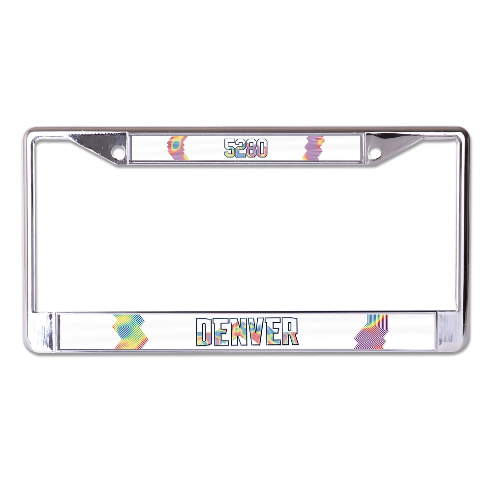 WinCraft Denver Nuggets 2024/25 City Edition Laser Cut Metal License Plate Frame