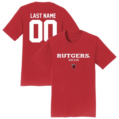 Unisex Scarlet Rutgers Knights NIL Pick-A-Player Women's Soccer Shirsey T-Shirt