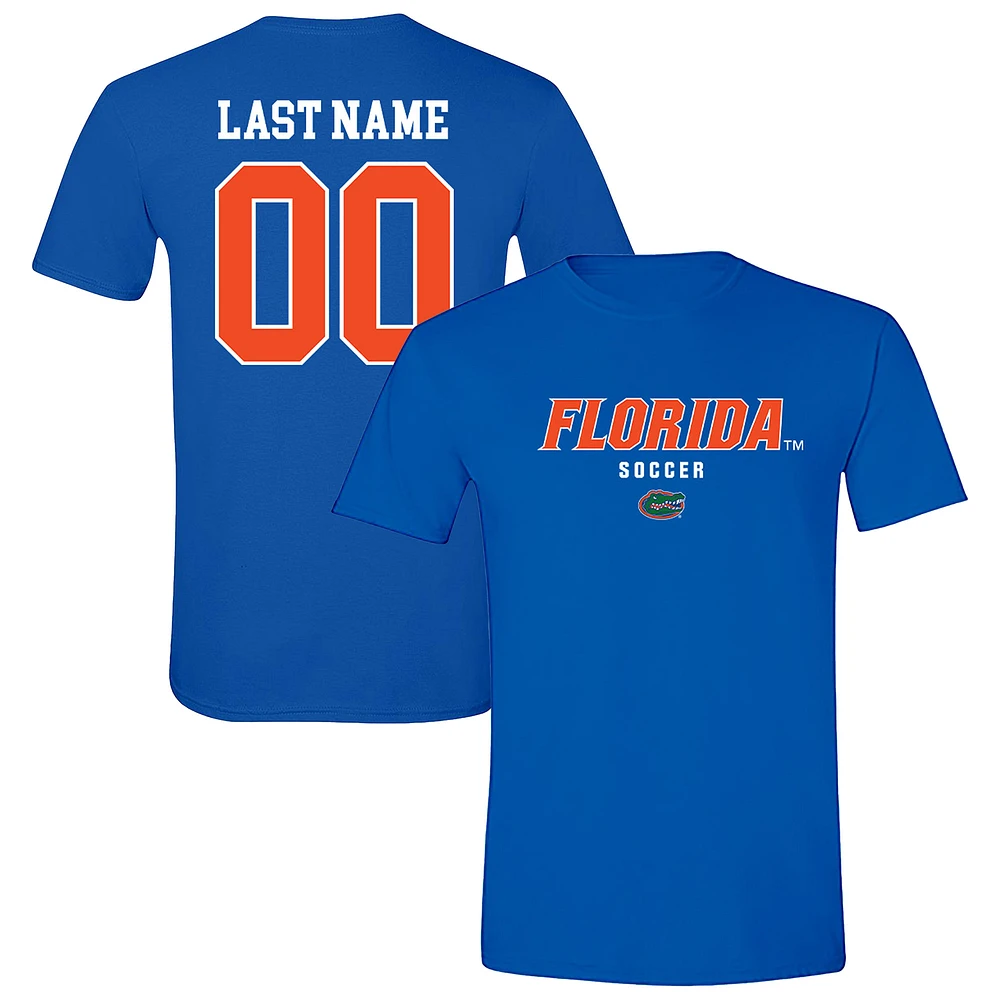 Unisex Royal Florida Gators NIL Pick-A-Player Women's Soccer Shirsey T-Shirt