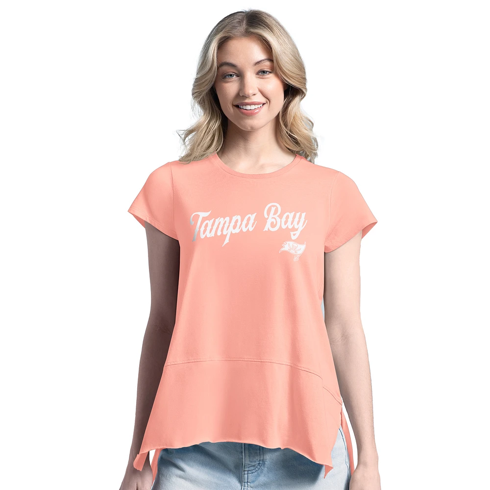 Women's Margaritaville Pink Tampa Bay Buccaneers Gametime Is Paradise T-Shirt