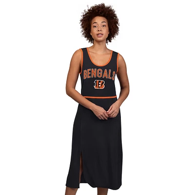 Women's G-III 4Her by Carl Banks Black Cincinnati Bengals Center Field Maxi Dress