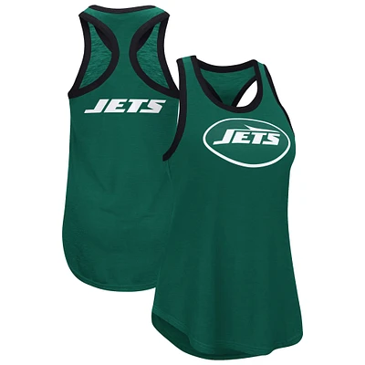 Women's G-III 4Her by Carl Banks Green New York Jets Tater Racerback Tank Top