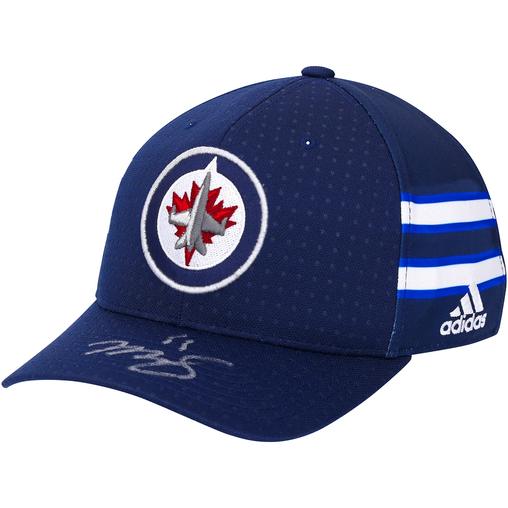 Mark Scheifele Winnipeg Jets Autographed Navy adidas Cap