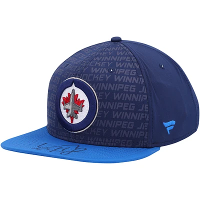 Connor Hellebuyck Winnipeg Jets Autographed Fanatics Authentic Navy Rinkside Cap