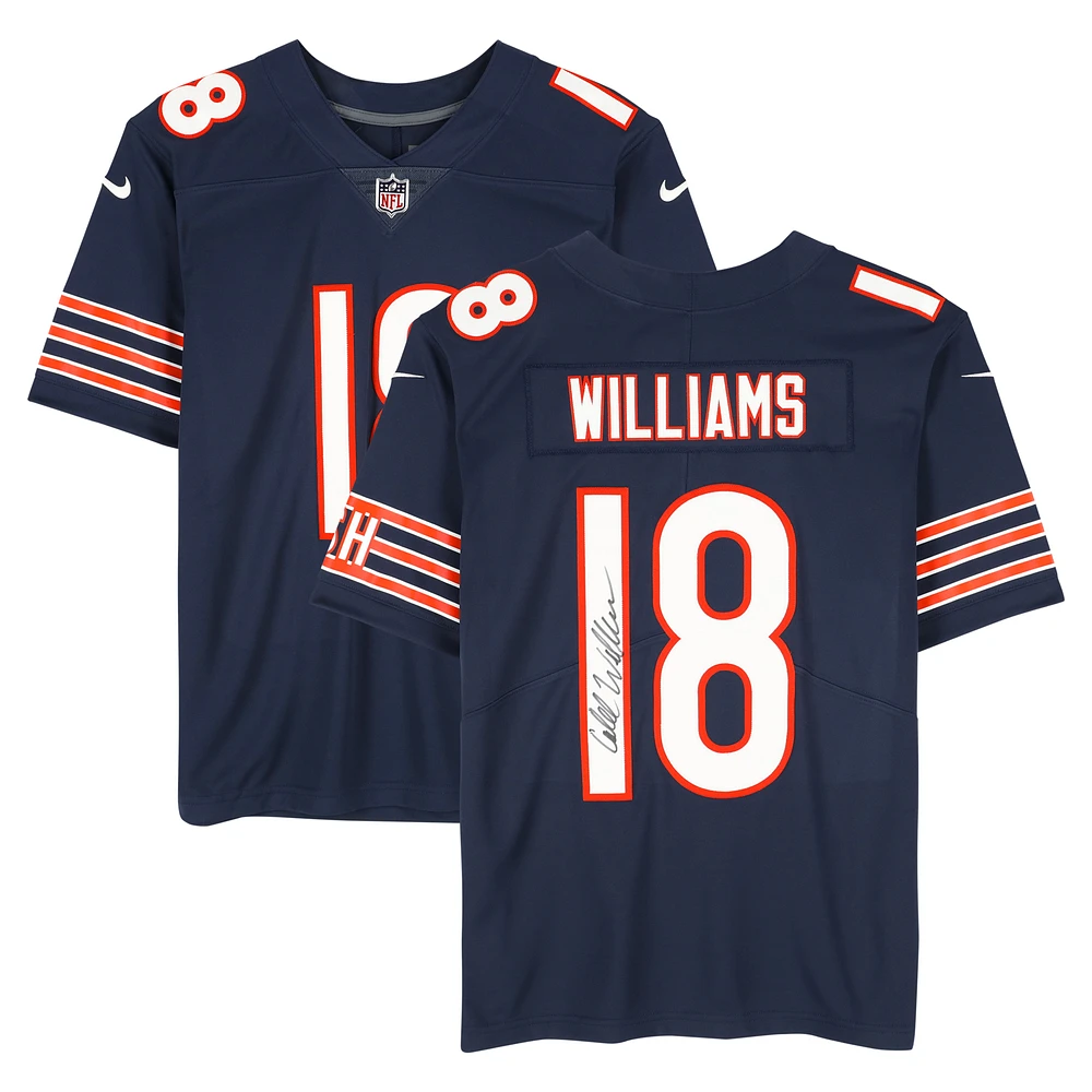 Caleb Williams Chicago Bears Autographed Navy Nike Limited Jersey